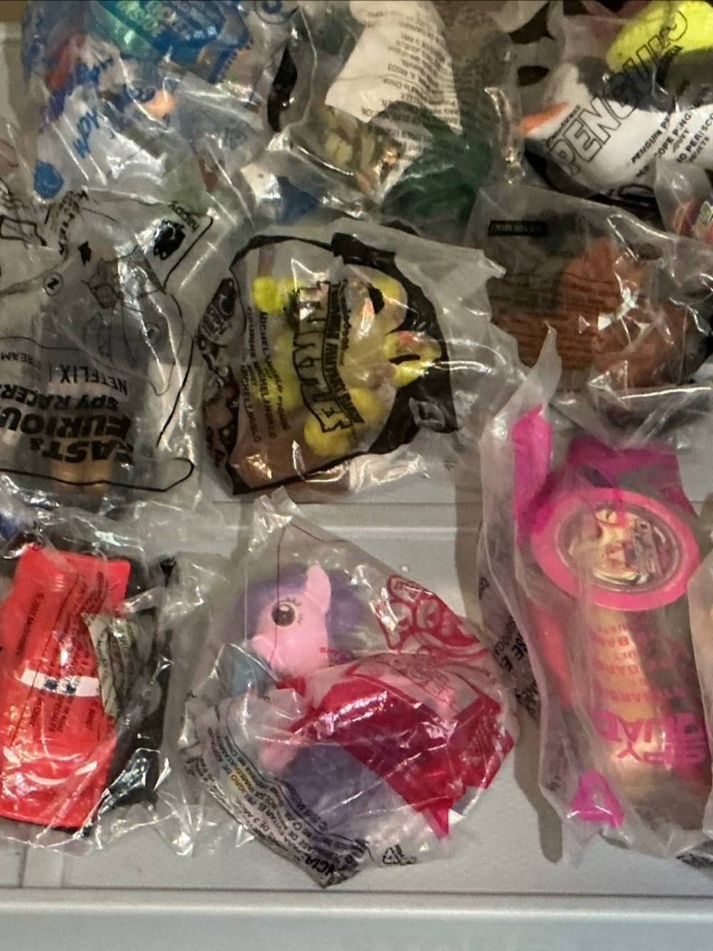 20 Bagged Happy Meal Toys with TMNT My Little Pony Transformers and More